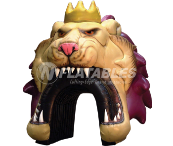 Inflatable Lion Sports Tunnel