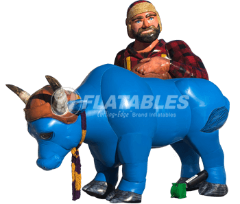 Inflatable Paul Bunyan & Babe the Blue Ox