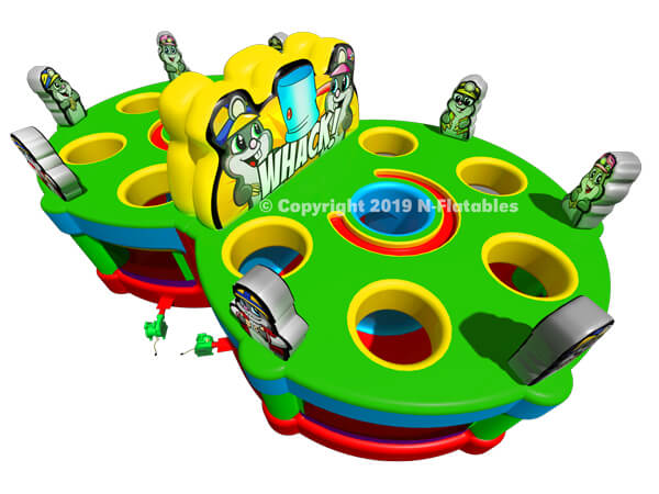 Double Inflatable Whack a Mole Game