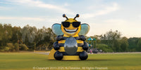 22-foot Inflatable BumbleBee Bouncer™ setup outdoors on grass