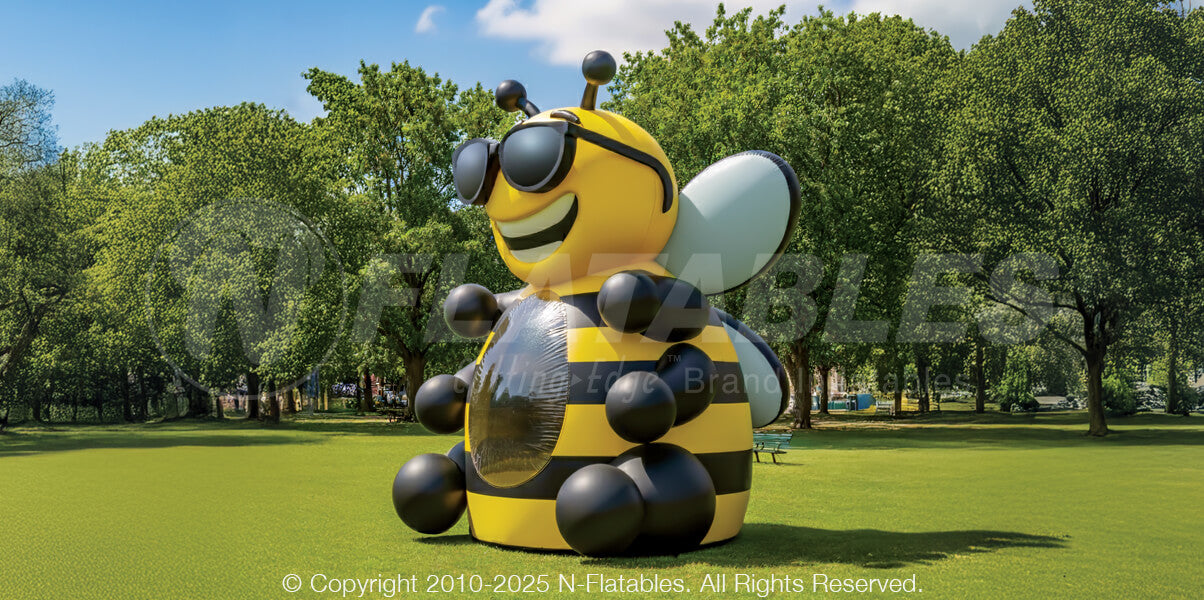 22-foot Inflatable BumbleBee Bouncer™ setup outdoors