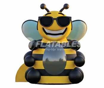 22-foot Inflatable Bumble Bee Bouncer™ on a white background
