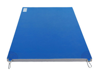 4 by 3 foot blue safety impact mat for commercial inflatables