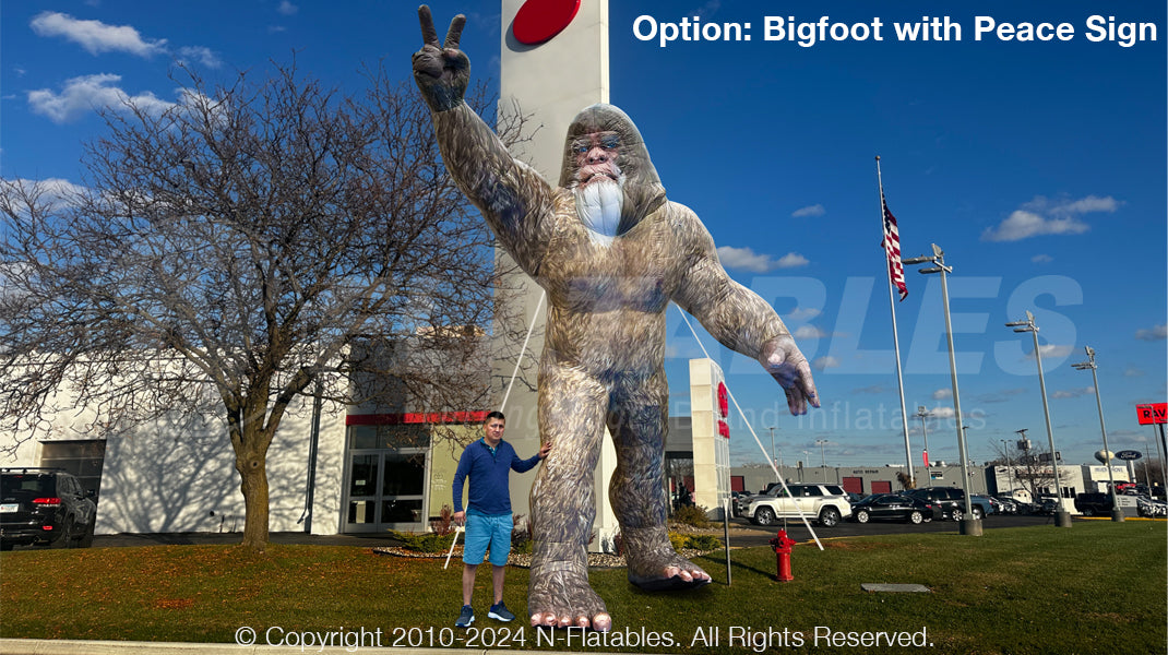 Inflatable 17' Bigfoot Character