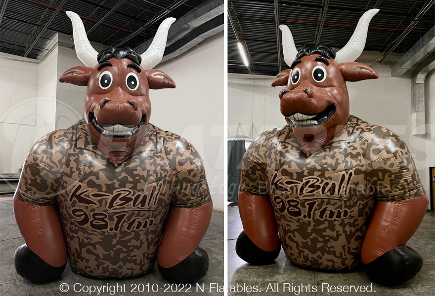 Inflatable Bull Mascot