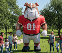 Inflatable Bulldog Sports Mascot