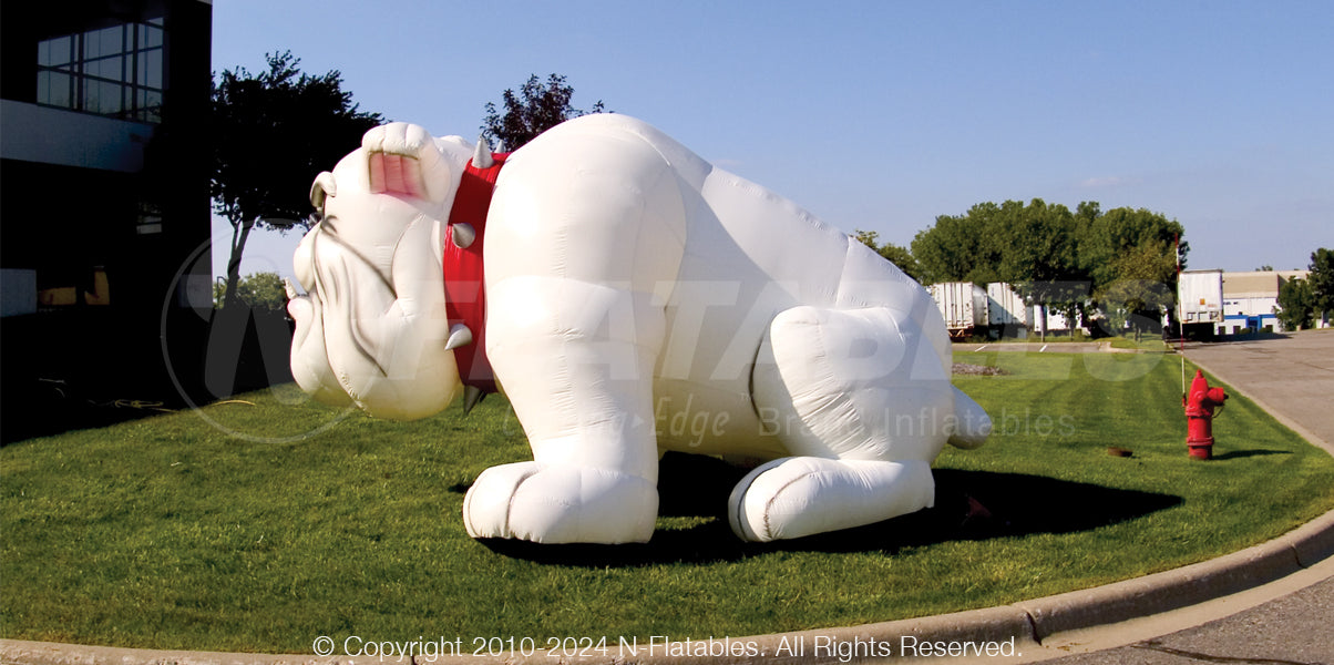 Inflatable Bulldog Mascot
