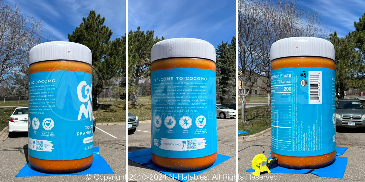 Inflatable Peanut Butter Jar