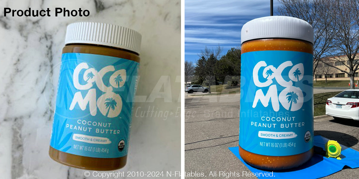 Inflatable Peanut Butter Jar