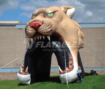 Inflatable Mountain Lion Sports Tunnel