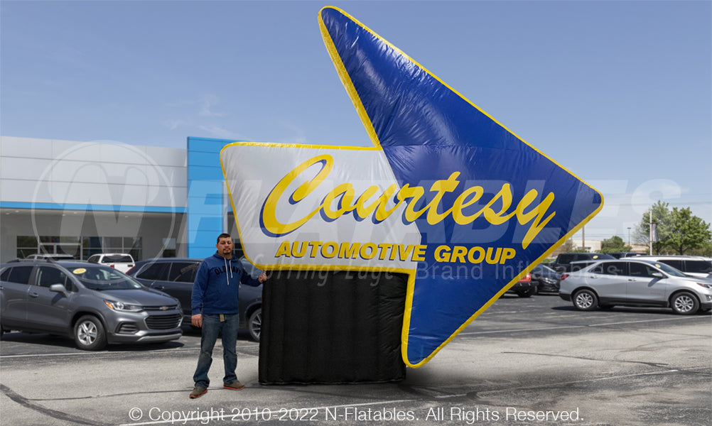 Inflatable Car Dealership Sign