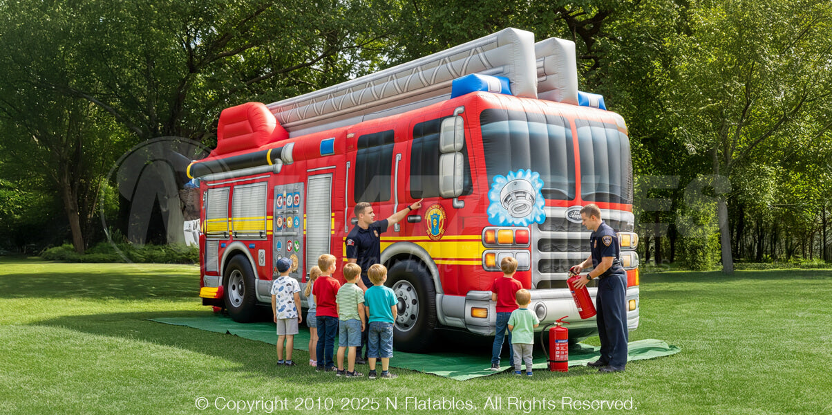 Inflatable Fire Truck Replica