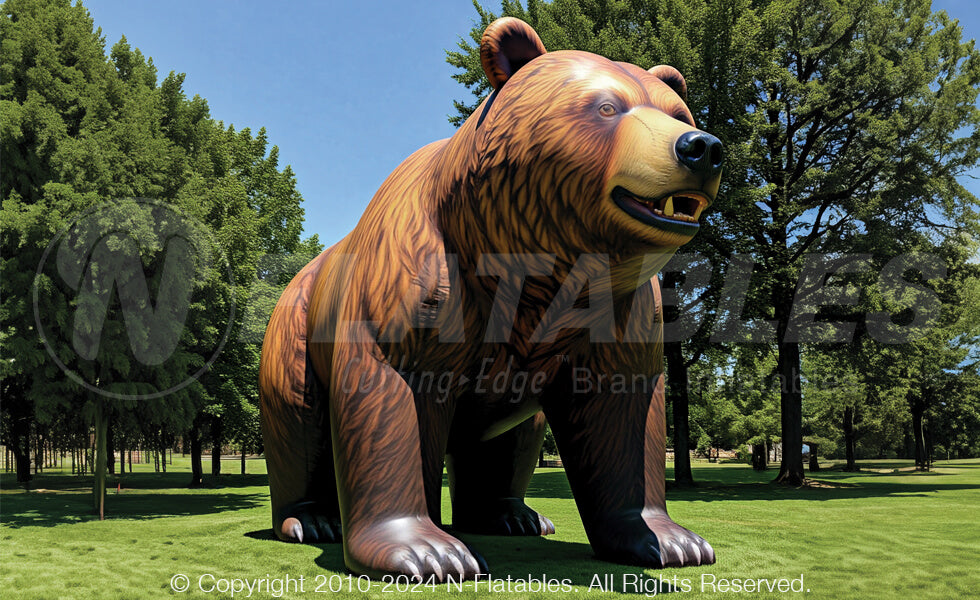 Inflatable Grizzly Bear Mascot