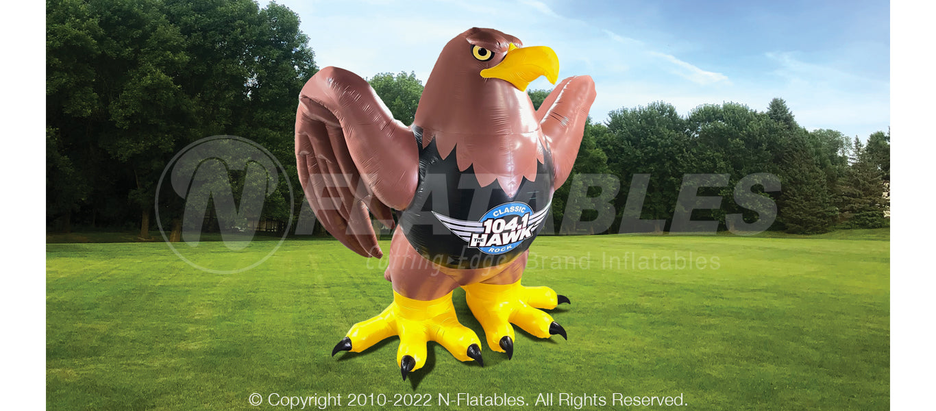 Inflatable Hawk Mascot