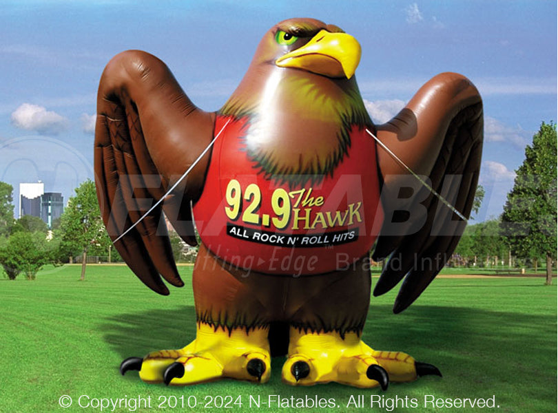 Inflatable Hawk Mascot