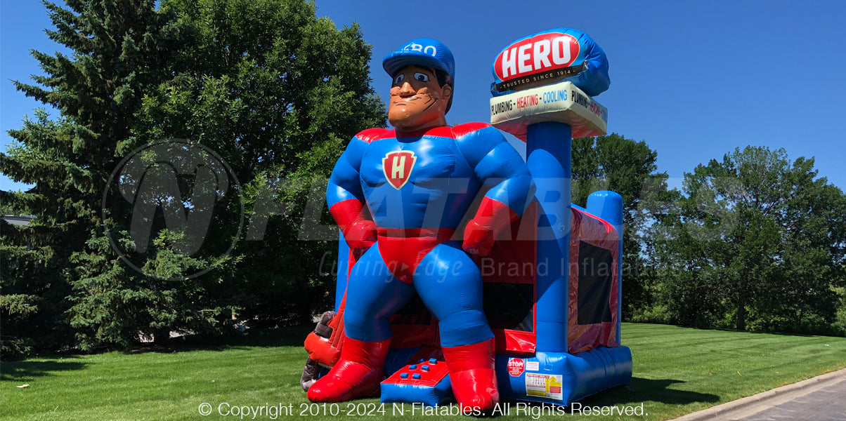 Custom Plumbing Mascot Bouncer