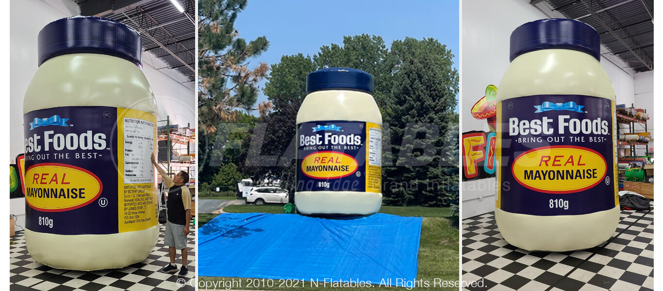 Inflatable Mayonnaise Jar