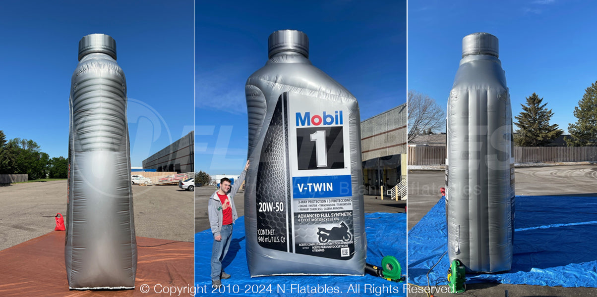 Inflatable Mobil 1 Bottle Replica