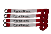 Inflatable Roll-Up Storage Straps with Double-O Rings - 2" x 13'