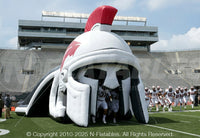 Inflatable Spartan Helmet Tunnel