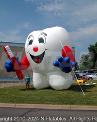 Inflatable Tooth Mascot