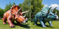 Inflatable Triceratops Dinosaur (Green)