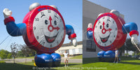Inflatable Clock Mascot