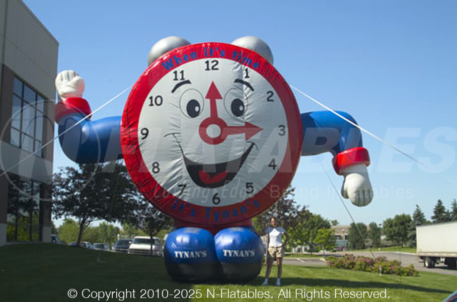 Inflatable Clock Mascot