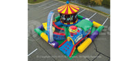 Overhead view of the entrance to the Amusement Park commercial grade inflatable toddler play area.