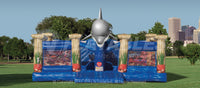 Atlantis Playland™ commercial inflatable bounce house front view