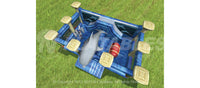 Atlantis Playland™  commercial inflatable bounce house overhead view of bouncer and slide