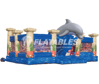 Atlantis Playland™ commercial inflatable on a white background