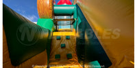Small climbing ramp on the Barnyard Breakout dual 180 obstacle course. 
