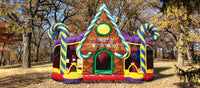 Front view of the Candy Fun Center inflatable playground