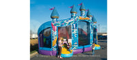 Side view of the Castle Fun Centre™ Kid Combo with kids entering. 