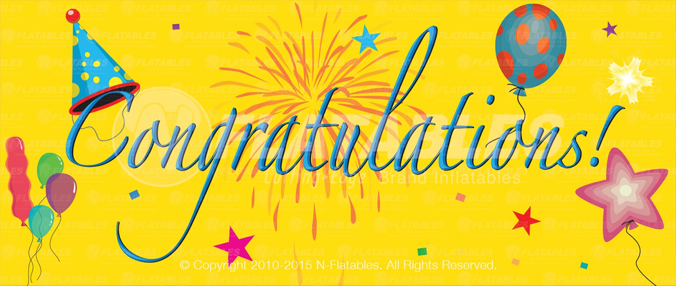 Congratulations Removable Art Panel