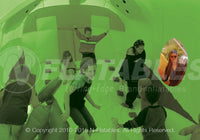 Inside the Gator Hide-n-Slide™ inflatable combo with kids playing. 