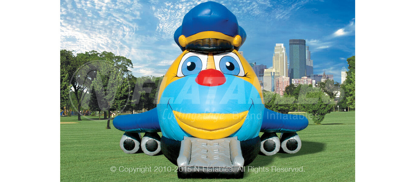 Jumpin’ Jumbo Jet™ commercial inflatable front view