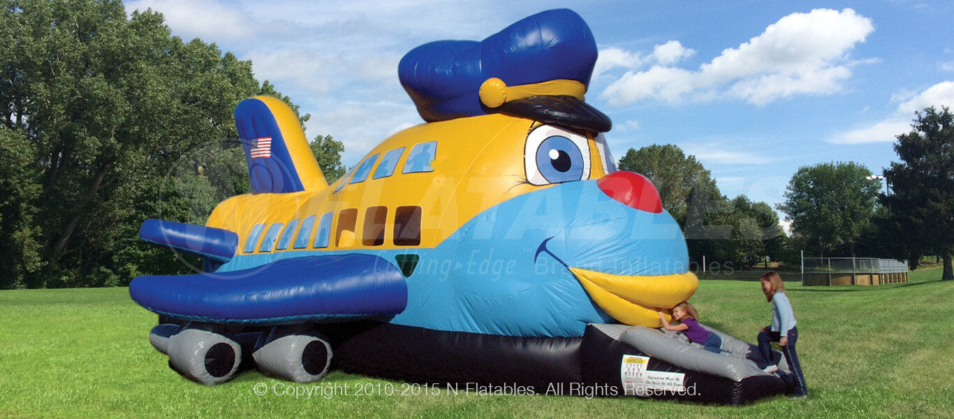 Jumpin’ Jumbo Jet™ commercial inflatable in a beautiful park
