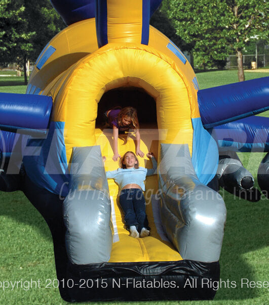 Jumpin’ Jumbo Jet™ commercial inflatable slide landing