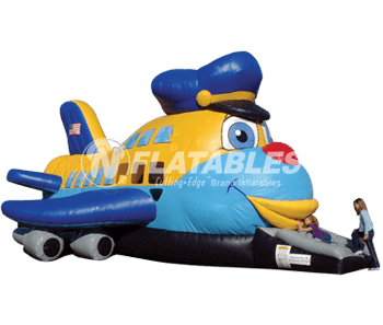 Jumpin’ Jumbo Jet™ commercial inflatable on a White Background