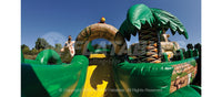 Sliding area of the Jungle World inflatable combo