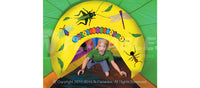 Inside view of the insect themed kiddiepillar inflatable crawl through tunnel. 
