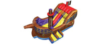 Rendering aerial view of the Pirate Ship™ Kid Combo showing bounce area and slide. 