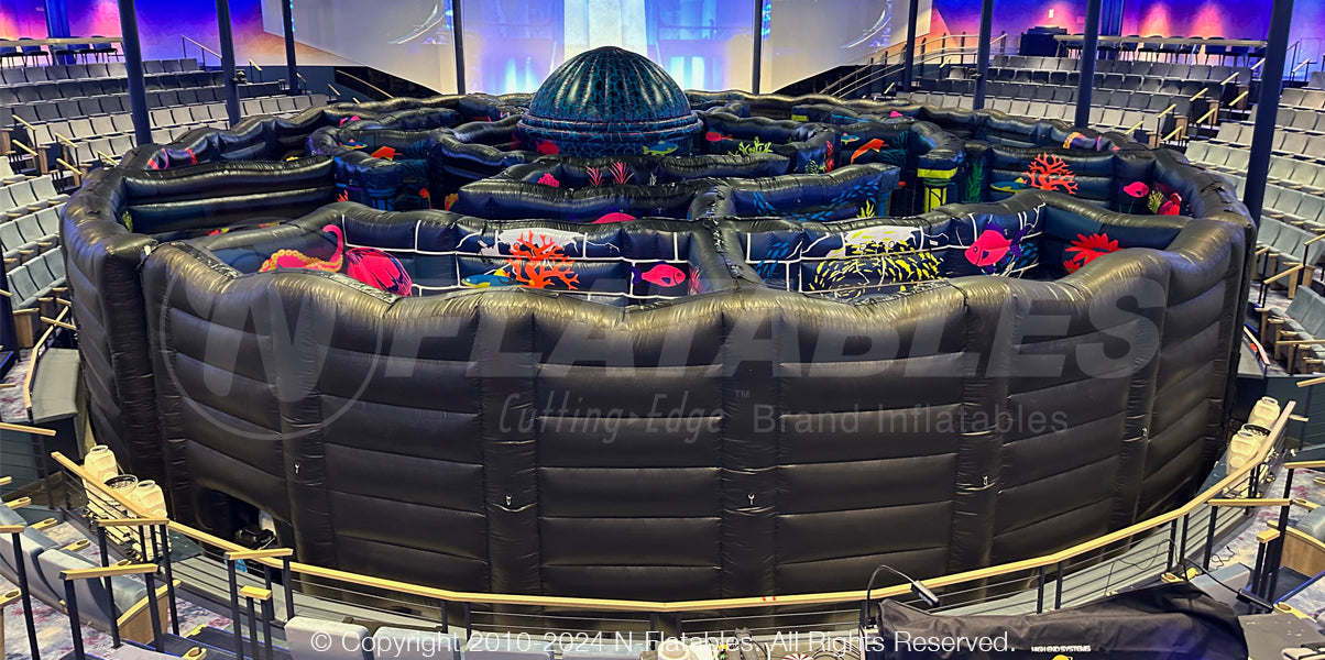 Blacklight Laser-Tag Maze for Royal Caribbean Cruise Lines