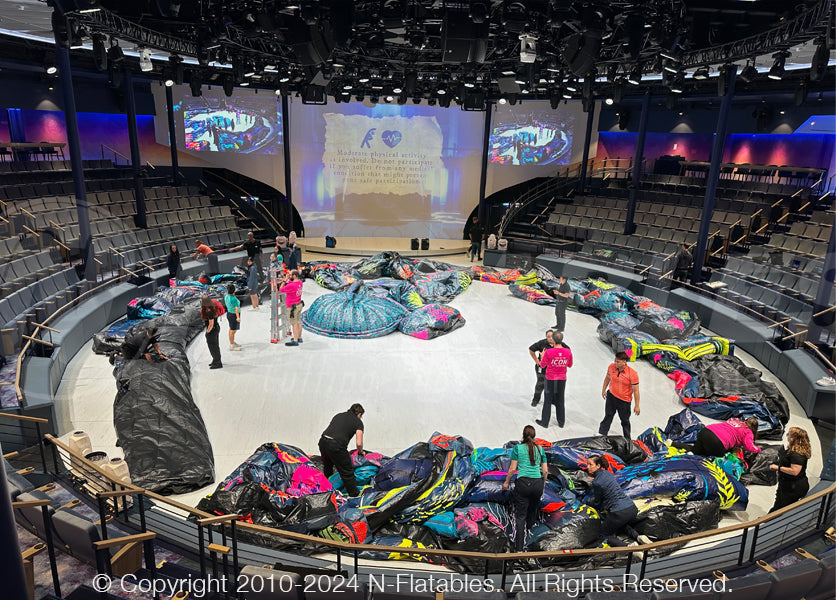 Blacklight Laser-Tag Maze for Royal Caribbean Cruise Lines