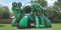 Commercial Grade Inflatable Turtle Bounce House setup on grass