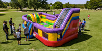 Wacky KidZone XL™ Wet/Dry Combo on grass field with children standing near
