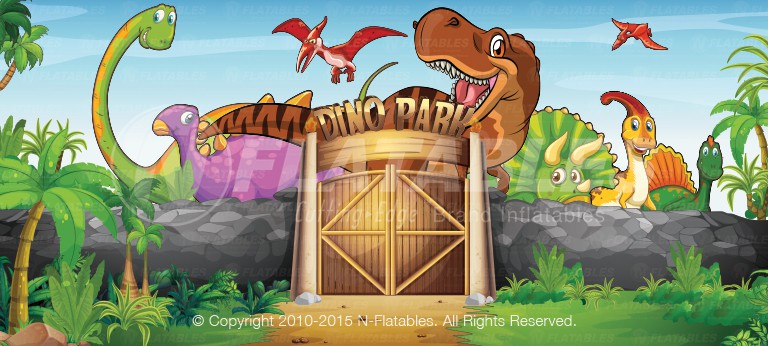 Jurassic Dinosaur T-Rex Commercial Inflatable Bounce Houses