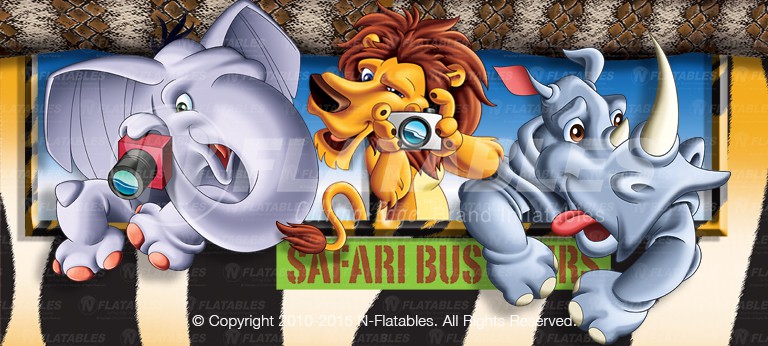 Jungle & Rainforest Themed Commercial Inflatable Bounce Houses